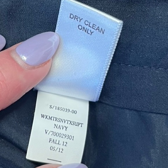 Banana Republic Martin Fit Stretch Suit Pant in Navy - Size 2 Petite - Picture 10 of 11